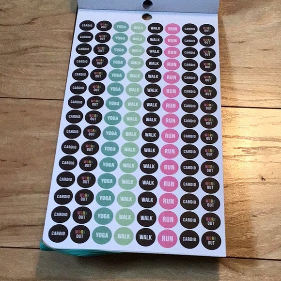The Happy Planner Storage & Organization New The Happy Planner Fitness Sticker Book Poshmark